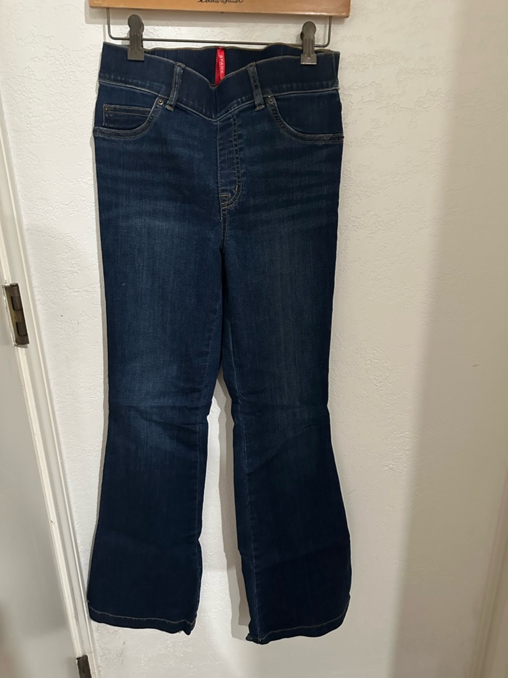 SPANX Women's Dark Blue Bootcut Jeans